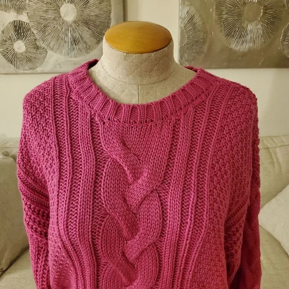 One A Mixed Knit Crew Neck Sweater - Picture 3 of 11
